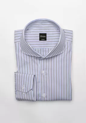 Black & Blue Pencil Stripes Shirt