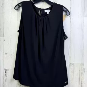 Black Blouse Sleeveless Calvin Klein, Size L