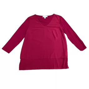 Blouse Designer By Michael By Michael Kors In Red, Size: L