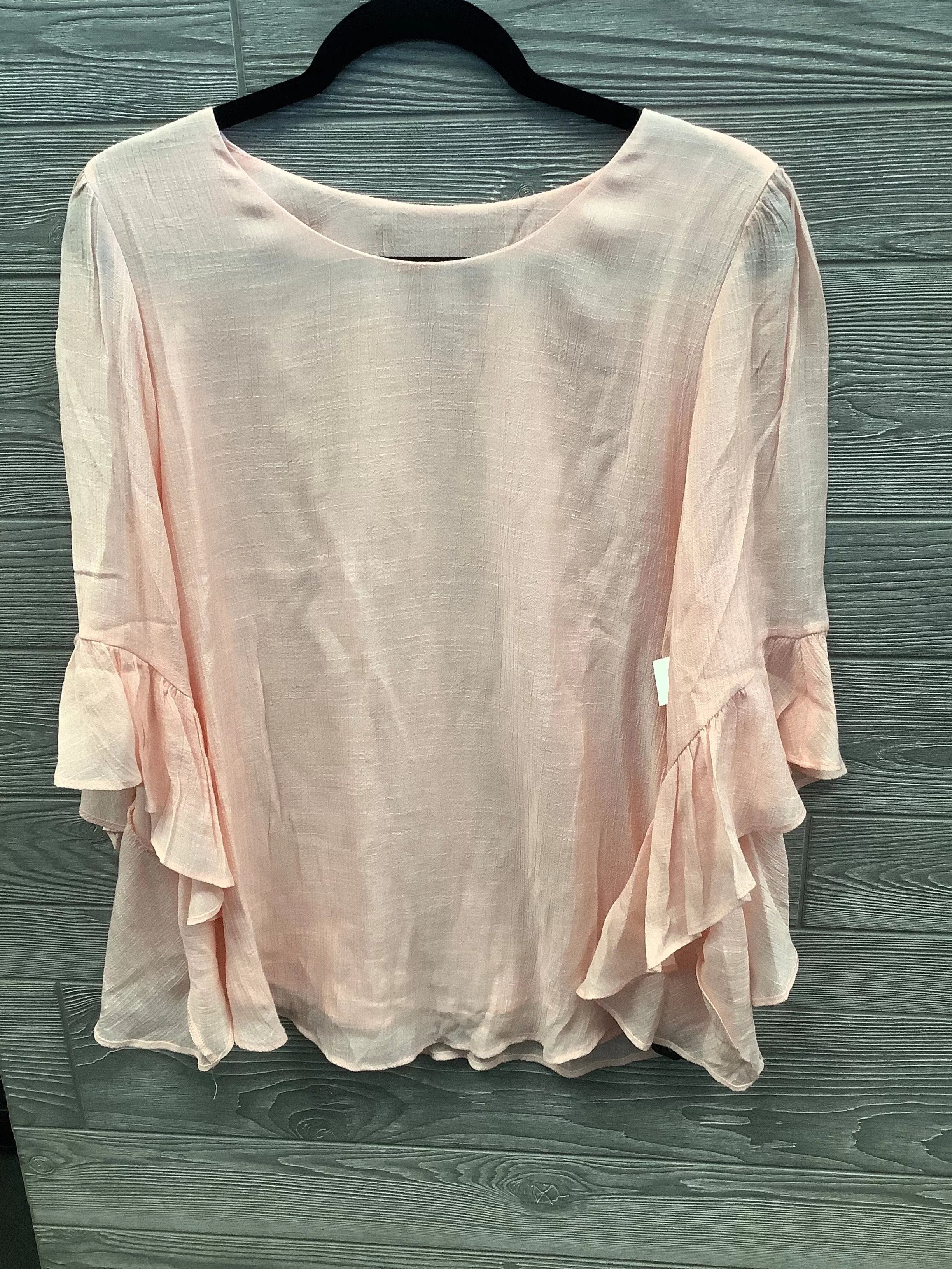 Blouse Long Sleeve By Joseph Ribkoff In Pink, Size: L