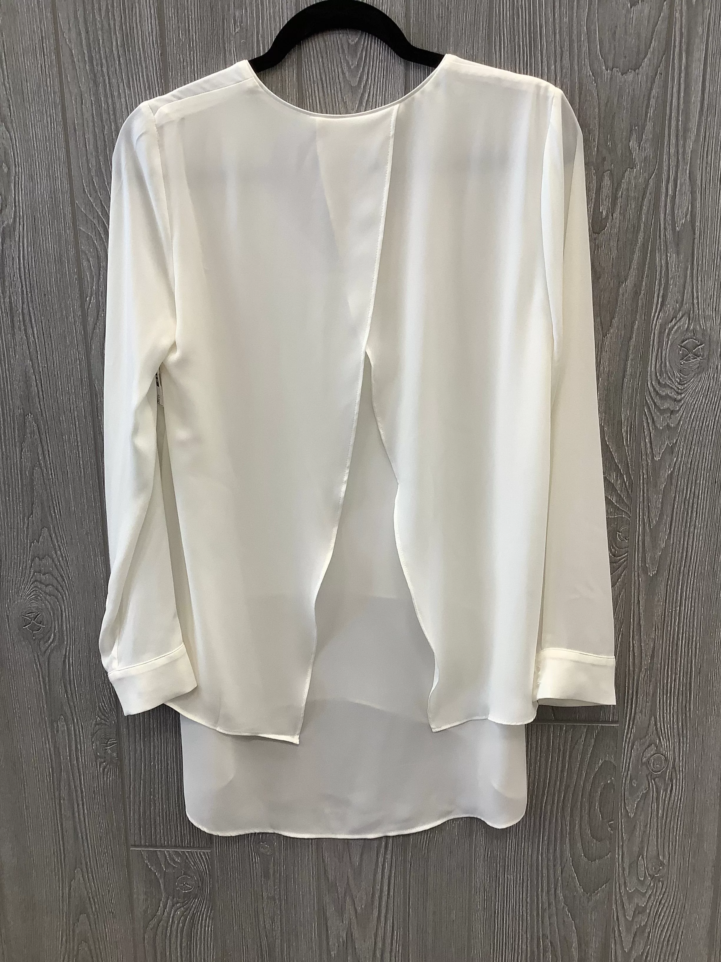 Blouse Long Sleeve By White House Black Market In White, Size: Xs