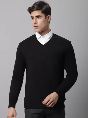 Cantabil  Men Black Sweater