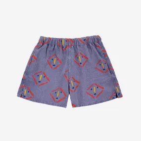 Masks All Over Woven Shorts