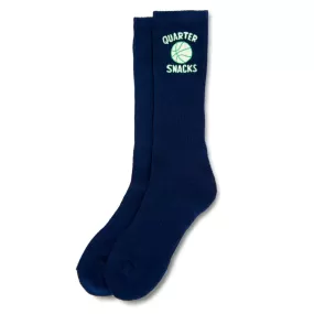 Quartersnacks Ball is Life Socks Navy