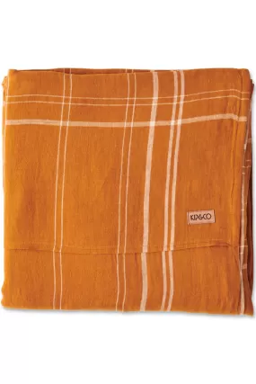 Santa Monica Pecan Tartan Flat Sheets