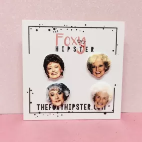 The Golden Girls Stud Earrings